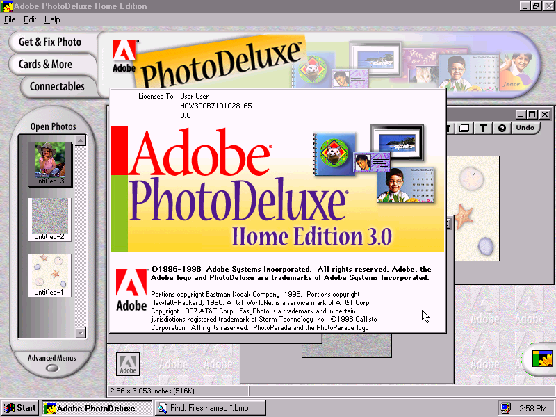 Adobe PhotoDeluxe Home Edition 3.0